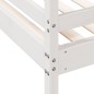 vidaXL Etagenbett 90x200/120x200 cm Weiß Massivholz Kiefer vidaXL Etagenbett 90x200/120x200 cm Weiß Massivholz Kiefer