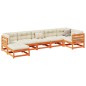 vidaXL 7-tlg. Garten-Sofagarnitur mit Kissen Wachsbraun Kiefernholz vidaXL 7-tlg. Garten-Sofagarnitur mit Kissen Wachsbraun Kiefernholz