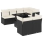 vidaXL 8-tlg. Garten-Sofagarnitur mit Kissen Schwarz Poly Rattan vidaXL 8-tlg. Garten-Sofagarnitur mit Kissen Schwarz Poly Rattan