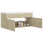 vidaXL Waschbeckenunterschrank Einbaubecken Sonoma-Eiche Holzwerkstoff vidaXL Waschbeckenunterschrank Einbaubecken Sonoma-Eiche Holzwerkstoff
