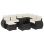 vidaXL 8-tlg. Garten-Sofagarnitur mit Kissen Schwarz Poly Rattan vidaXL 8-tlg. Garten-Sofagarnitur mit Kissen Schwarz Poly Rattan