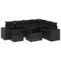 vidaXL 8-tlg. Garten-Sofagarnitur mit Kissen Schwarz Poly Rattan vidaXL 8-tlg. Garten-Sofagarnitur mit Kissen Schwarz Poly Rattan