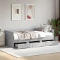 vidaXL Tagesbett mit Schubladen Betongrau 90x190 cm Holzwerkstoff vidaXL Tagesbett mit Schubladen Betongrau 90x190 cm Holzwerkstoff