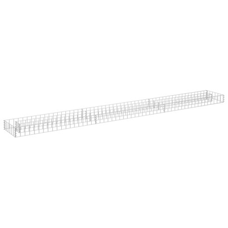 vidaXL Gabionen-Hochbeet Verzinkter Stahl 270x30x10 cm