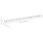 vidaXL Gabionen-Hochbeet Verzinkter Stahl 270x30x10 cm vidaXL Gabionen-Hochbeet Verzinkter Stahl 270x30x10 cm