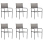 7-tlg. Garten-Essgruppe Poly Rattan Anthrazit 7-tlg. Garten-Essgruppe Poly Rattan Anthrazit