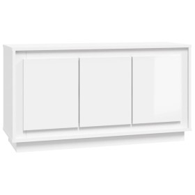 vidaXL Sideboard Hochglanz-Weiß 102x35x55 cm Holzwerkstoff
