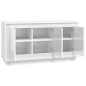 vidaXL Sideboard Hochglanz-Weiß 102x35x55 cm Holzwerkstoff vidaXL Sideboard Hochglanz-Weiß 102x35x55 cm Holzwerkstoff