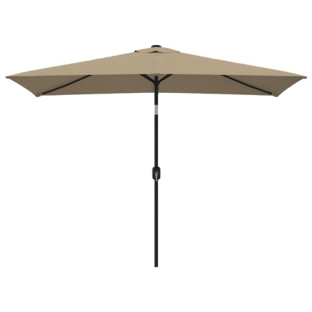 vidaXL Sonnenschirm mit Metall-Mast 300 x 200 cm Taupe