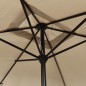 vidaXL Sonnenschirm mit Metall-Mast 300 x 200 cm Taupe vidaXL Sonnenschirm mit Metall-Mast 300 x 200 cm Taupe