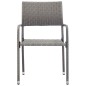 7-tlg. Garten-Essgruppe Poly Rattan Anthrazit 7-tlg. Garten-Essgruppe Poly Rattan Anthrazit