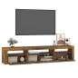vidaXL TV-Schrank mit LED-Leuchten Räuchereiche 195x35x40 cm vidaXL TV-Schrank mit LED-Leuchten Räuchereiche 195x35x40 cm