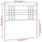 vidaXL Kopfteil Metall Schwarz 107 cm