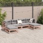 vidaXL 6-tlg. Garten-Sofagarnitur mit Kissen Massivholz Douglasie vidaXL 6-tlg. Garten-Sofagarnitur mit Kissen Massivholz Douglasie