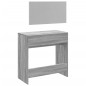 vidaXL Schminktisch mit Spiegel Grau Sonoma 80x39x80 cm vidaXL Schminktisch mit Spiegel Grau Sonoma 80x39x80 cm