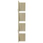 vidaXL Wand-Bücherregal mit 4 Fächern Sonoma-Eiche 33x16x90 cm vidaXL Wand-Bücherregal mit 4 Fächern Sonoma-Eiche 33x16x90 cm