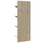 vidaXL Wand-Bücherregal mit 4 Fächern Sonoma-Eiche 33x16x90 cm vidaXL Wand-Bücherregal mit 4 Fächern Sonoma-Eiche 33x16x90 cm