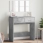 vidaXL Schminktisch mit Spiegel Betongrau 80x39x80 cm vidaXL Schminktisch mit Spiegel Betongrau 80x39x80 cm