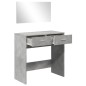 vidaXL Schminktisch mit Spiegel Betongrau 80x39x80 cm vidaXL Schminktisch mit Spiegel Betongrau 80x39x80 cm