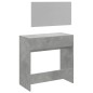 vidaXL Schminktisch mit Spiegel Betongrau 80x39x80 cm vidaXL Schminktisch mit Spiegel Betongrau 80x39x80 cm