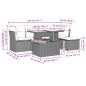 vidaXL 6-tlg. Garten-Sofagarnitur mit Kissen Schwarz Poly Rattan vidaXL 6-tlg. Garten-Sofagarnitur mit Kissen Schwarz Poly Rattan