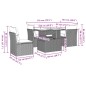 vidaXL 6-tlg. Garten-Sofagarnitur mit Kissen Schwarz Poly Rattan vidaXL 6-tlg. Garten-Sofagarnitur mit Kissen Schwarz Poly Rattan