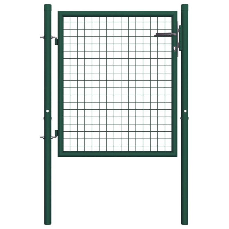 vidaXL Zauntor Stahl 100 x 75 cm Grün vidaXL Zauntor Stahl 100 x 75 cm Grün