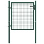 vidaXL Zauntor Stahl 100 x 75 cm Grün vidaXL Zauntor Stahl 100 x 75 cm Grün