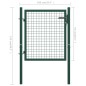 vidaXL Zauntor Stahl 100 x 75 cm Grün vidaXL Zauntor Stahl 100 x 75 cm Grün