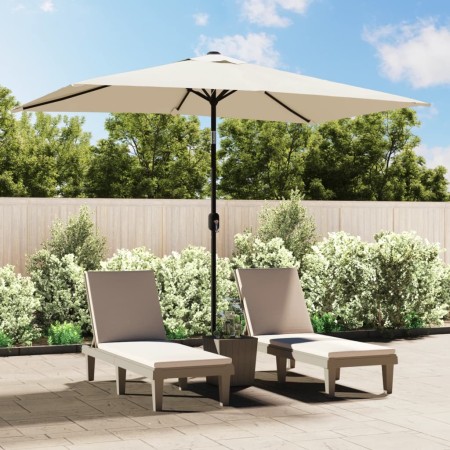 vidaXL Sonnenschirm 200 x 300 cm Sandweiß rechteckig