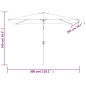vidaXL Sonnenschirm 200 x 300 cm Sandweiß rechteckig vidaXL Sonnenschirm 200 x 300 cm Sandweiß rechteckig