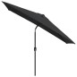 vidaXL Sonnenschirm mit Metall-Mast 300 x 200 cm Schwarz vidaXL Sonnenschirm mit Metall-Mast 300 x 200 cm Schwarz