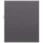 Waschbeckenunterschrank mit Einbaubecken Hochglanz-Grau Waschbeckenunterschrank mit Einbaubecken Hochglanz-Grau