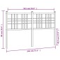 vidaXL Kopfteil Metall Schwarz 140 cm vidaXL Kopfteil Metall Schwarz 140 cm