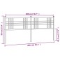 vidaXL Kopfteil Metall Schwarz 200 cm vidaXL Kopfteil Metall Schwarz 200 cm