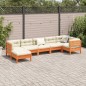 vidaXL 7-tlg. Garten-Sofagarnitur mit Kissen Wachsbraun Kiefernholz vidaXL 7-tlg. Garten-Sofagarnitur mit Kissen Wachsbraun Kiefernholz