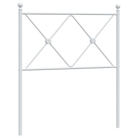vidaXL Kopfteil Metall Weiß 75 cm