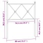 vidaXL Kopfteil Metall Weiß 75 cm vidaXL Kopfteil Metall Weiß 75 cm