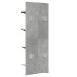 vidaXL Wand-Bücherregal mit 4 Fächern Betongrau 33x16x90 cm vidaXL Wand-Bücherregal mit 4 Fächern Betongrau 33x16x90 cm