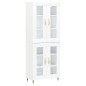 Highboard Weiß 69,5x34x180 cm Holzwerkstoff Highboard Weiß 69,5x34x180 cm Holzwerkstoff
