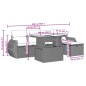 vidaXL 6-tlg. Garten-Sofagarnitur mit Kissen Schwarz Poly Rattan vidaXL 6-tlg. Garten-Sofagarnitur mit Kissen Schwarz Poly Rattan