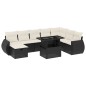 vidaXL 9-tlg. Garten-Sofagarnitur mit Kissen Schwarz Poly Rattan vidaXL 9-tlg. Garten-Sofagarnitur mit Kissen Schwarz Poly Rattan