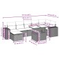 vidaXL 8-tlg. Garten-Sofagarnitur mit Kissen Schwarz Poly Rattan vidaXL 8-tlg. Garten-Sofagarnitur mit Kissen Schwarz Poly Rattan