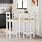 vidaXL 5-tlg. Bar-Set Weiß Massivholz Kiefer vidaXL 5-tlg. Bar-Set Weiß Massivholz Kiefer