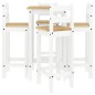 vidaXL 5-tlg. Bar-Set Weiß Massivholz Kiefer vidaXL 5-tlg. Bar-Set Weiß Massivholz Kiefer
