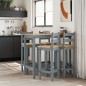 vidaXL 5-tlg. Bar-Set Grau Massivholz Kiefer vidaXL 5-tlg. Bar-Set Grau Massivholz Kiefer