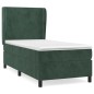 vidaXL Boxspringbett mit Matratze Dunkelgrün 80x200 cm Samt vidaXL Boxspringbett mit Matratze Dunkelgrün 80x200 cm Samt