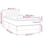 vidaXL Boxspringbett mit Matratze & LED Rosa 80x200 cm Samt vidaXL Boxspringbett mit Matratze & LED Rosa 80x200 cm Samt