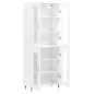 Highboard Weiß 69,5x34x180 cm Holzwerkstoff Highboard Weiß 69,5x34x180 cm Holzwerkstoff