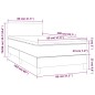 vidaXL Boxspringbett mit Matratze & LED Dunkelgrün 80x200 cm Samt vidaXL Boxspringbett mit Matratze & LED Dunkelgrün 80x200 cm Samt